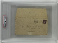 Lou Gehrig Vintage Handwritten Envelope Postmarked February 1936 (PSA/DNA Encapsulated)
