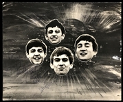 Beatles: Fully Group Signed 1963 Thank Your Lucky Stars Broadcast-Used Title Card w/ Production Contract! (Beckett/BAS)(Caiazzo)