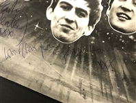 Beatles: Fully Group Signed 1963 Thank Your Lucky Stars Broadcast-Used Title Card w/ Production Contract! (Beckett/BAS)(Caiazzo)