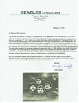 Beatles: Fully Group Signed 1963 Thank Your Lucky Stars Broadcast-Used Title Card w/ Production Contract! (Beckett/BAS)(Caiazzo)