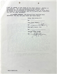 Tom Petty Signed Publishing Agreement for The Traveling Wilburys Vol. 3 Album Release (PSA/DNA)