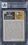 Joe Greene HOF 87 Signed 1971 Topps #245 RC w/ Gem Mint 10 Auto! (Beckett/BAS Encapsulated)