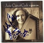 Johnny Cash & June Carter Cash Rare Signed Press On CD Booklet (Third Party Guaranteed)