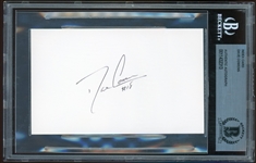 Dave Cowens Signed 3 x 5 Index Card (Beckett/BAS Encapsulated)