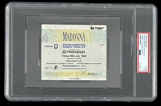 Madonna Original 1990 Blonde Ambition Tour @ Wembley Stadium Ticket Stub (PSA/DNA Encapsulated)