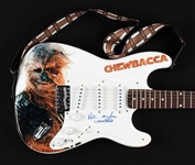 Star Wars: Peter Mayhew Signed Chewbacca Graphic Electric Guitar (PSA COA)
