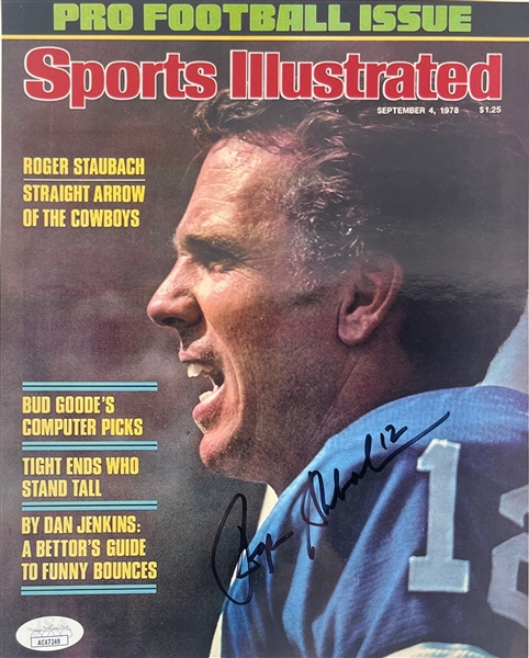 Roger Staubach Signed 8" x 10" Sports Illustrated Photo (JSA COA)