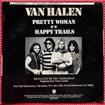 Van Halen: David Lee Roth Signed Pretty Woman 45 RPM Sleeve (Epperson/REAL LOA)