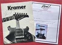 Eddie Van Halen Signed Kramer Pamphlet (Epperson/REAL LOA)