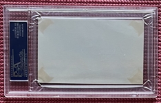Leo Durocher Signed 3 x 5 Index Card (PSA/DNA Encapsulated)