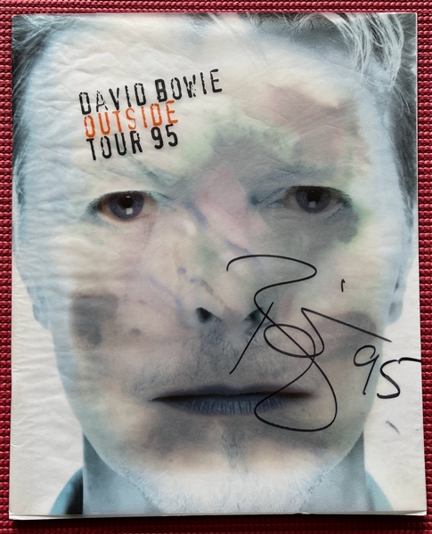 David Bowie RARE Signed Outside Tour 95 Tour Program (JSA LOA)