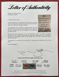 Alice Cooper Band Signed Page w/ Handwritten School's Out Lyrics! (PSA/DNA LOA)
