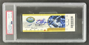 Bryce Harper Signed 2012 Ticket w/ Gem Mint 10 Auto! Harper's Debut,1st Hit! (PSA/DNA Encapsulated)