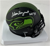 Steve Largent Signed & Inscribed Seattle Seahawks Mini Helmet (JSA WIT)