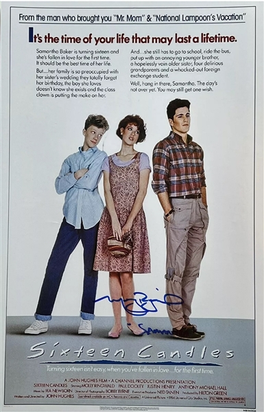 Sixteen Candles: Molly Ringwald Signed 11" x 17" Photo (Third Party Guaranteed) 