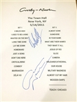 David Crosby & Graham Nash Signed Lyric Sheet (PSA/DNA LOA)
