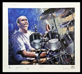 Music Legend PHIL COLLINS RARE Signed LTD Edition 27x 24 Lithograph #108/500 (Hope For Tomorrow LOA)