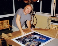 Music Legend PHIL COLLINS RARE Signed LTD Edition 27x 24 Lithograph #108/500 (Hope For Tomorrow LOA)