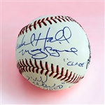 The Breakfast Club Cast Signed ML Baseball! Signing Photos Included! (Beckett/BAS)
