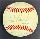 Lou Brock Signed & Heavily Stat Inscribed Ltd. Ed. ONL Baseball (Brock Holo)