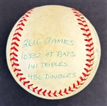Lou Brock Signed & Heavily Stat Inscribed Ltd. Ed. ONL Baseball (Brock Holo)
