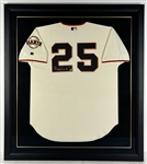 Barry Bonds Signed SF Giants Jersey in Framed Display (Beckett/BAS LOA)(MLB Holo)
