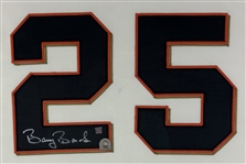 Barry Bonds Signed SF Giants Jersey in Framed Display (Beckett/BAS LOA)(MLB Holo)