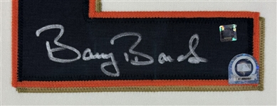 Barry Bonds Signed SF Giants Jersey in Framed Display (Beckett/BAS LOA)(MLB Holo)