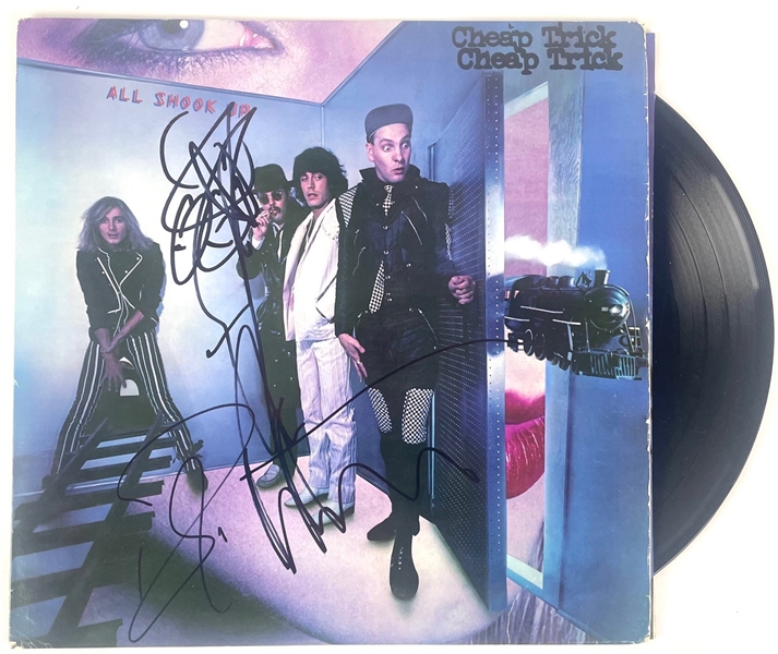 CHEAP TRICK: Rick Nielsen and Robin Zander Signed "All Shook Up" Album (Beckett/BAS)