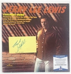 Lot of 2: Jerry Lee Lewis Signed Index Card and Album (Beckett/BAS)