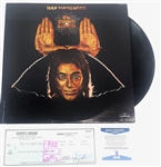 Lot of 2: Ray Manzarek Signed Bank Check and Album (Beckett/BAS)