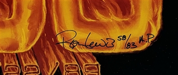 Nolan Ryan Signed Ltd. Ed. 5000 Strikeouts Ron Lewis Lithograph in Framed Display (Beckett/BAS LOA)