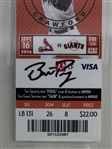 Buster Posey Signed 2021 Giants vs. Cardinals Ticket :: Posey 3 for 4, 4 RBI's, HR 802 Win :: WS Champ Year! (PSA/DNA Encapsulated)