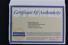 Mark McGwire Signed LE/10 Busch Memorial Stadium Seat Back (Steiner)(MLB Holo)(3D Sports)