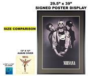 Nirvana: Impossibly RARE Group Signed 1993 “In Utero” Large Format Promo Poster with Extraordinary Provenance Tied Directly to Offices of David Geffen (Jeff Gold Recordmecca & Epperson/REAL LOAs)