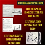 Nirvana: Impossibly RARE Group Signed 1993 “In Utero” Large Format Promo Poster with Extraordinary Provenance Tied Directly to Offices of David Geffen (Jeff Gold Recordmecca & Epperson/REAL LOAs)
