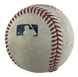 Aaron Judge Game Used & Signed OML Baseball :: 7-24-2022 NYY vs BAL :: Judge 4 Hits, 1 HR, 2 RBI w/ 37th HR! (Record-Setting HR Season)(MLB Holo)(PSA/DNA)