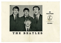 The Beatles: Group Signed 1963 Parlophone Records Promotional Card Exeter (Beckett/BAS & Tracks UK LOAs)