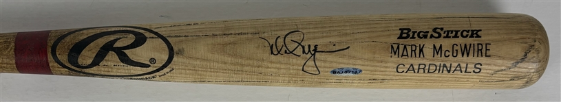 Mark McGwire 2000 Game Used & Signed Big Stick Pro Model Baseball Bat (PSA/DNA)