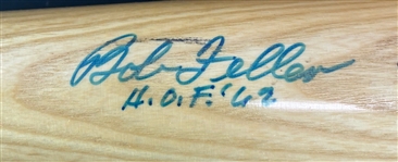 Lot of 3 Signed Bats: Glen Davis, Bob Feller, and Denny McClain (Third Party Guarantee) 