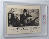 Alice in Chains: RARE Original Group Signed 8 x 10 Photo (4 Sigs)(PSA/DNA Encapsulated & JSA LOA)