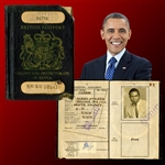 Barack Obama Sr.'s Historically Important 1959 Kenyan Passport (University Archives)(Bitar History)