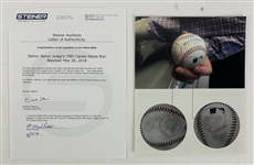 Aaron Judge Historic Record Setting NY Yankees Career Home Run #70 Game Used Baseball w/ Excellent Provenance! (Steiner & Grey Flannel w/ Photo Matching)