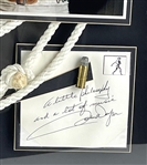 John Wayne Autographed The Cowboy Custom Display including an Original Gary Sanderup Signed Print and First Edition copy of the book America: Why I Love Her written by Wayne (PSA/DNA)