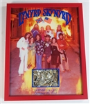 Lynyrd Skynyrd 1977 Plane Crash Artifact Display w/ Pyle & Easley Signed Certificate (JSA)