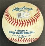 Shohei Ohtani Game Used & Signed OML Baseball :: Used 8-19-2018 TEX vs LAA (MLB Holo & PSA/DNA)