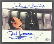 Star Wars: Multi-Signed 8 x 10 Darth Vader Death Grip Photo w/ Prowse, LeParmentier, & Jones (Beckett/BAS LOA)