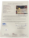 Led Zeppelin: Robert Plant & Jimmy Page Signed 1995 Concert Poster in Framed Display (JSA LOA)