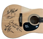 Fleetwood Mac: Rare Group Signed Acoustic Guitar w/ all 5 Members! (PSA/DNA LOA)