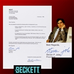 Steve Jobs ULTRA RARE Typed Signed 1986 Letter of Employment - Jobs Offers Employment at NeXT to Desired Recruit! (Beckett/BAS LOA)